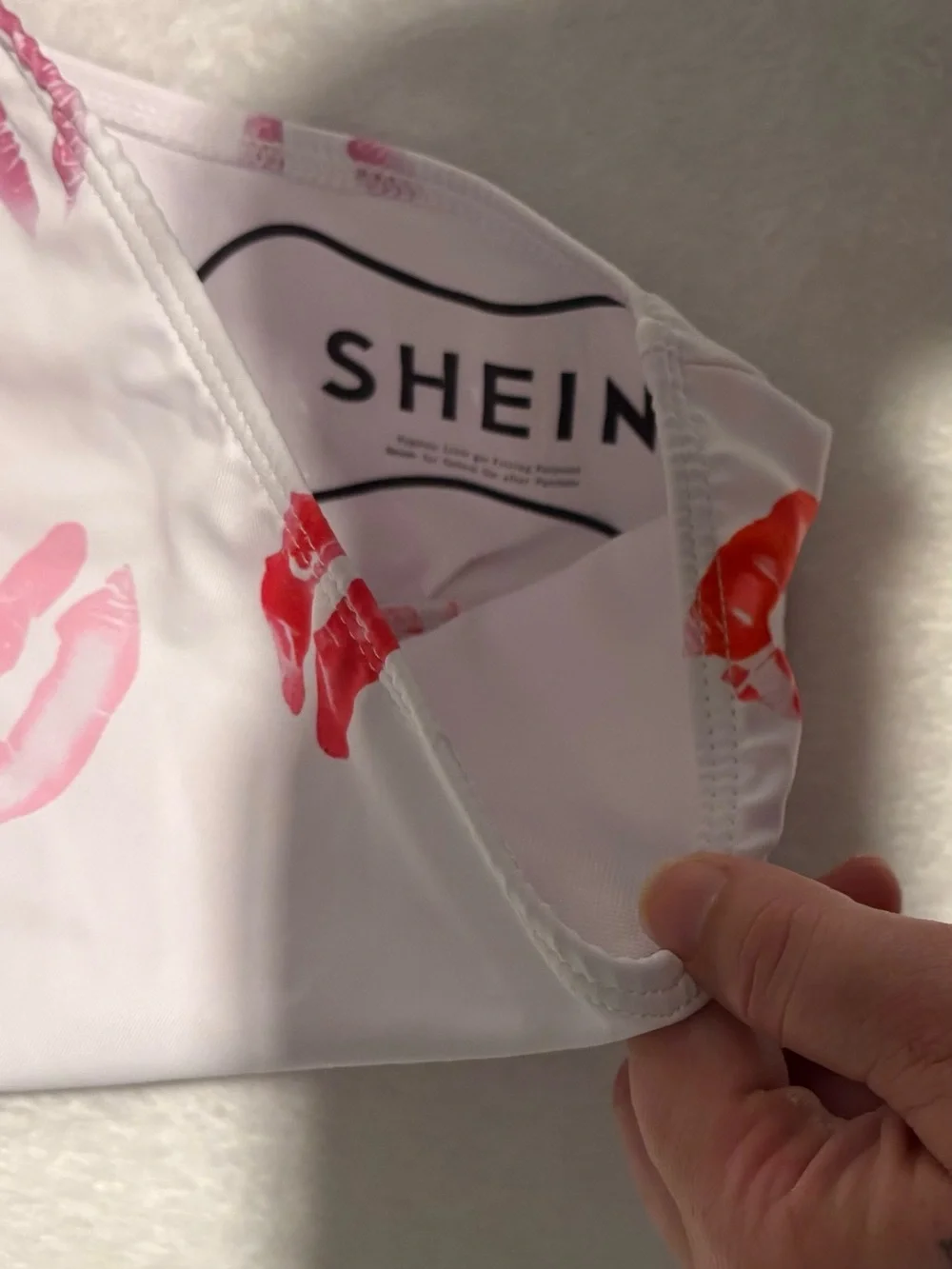 White Lip-Print Bikini Bottom - Women Intimates & Sleepwear